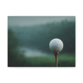 Golf Ball on Tee Canvas Print — Tranquil Golf Wall Art for Home or Club